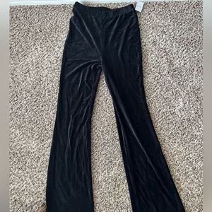 Ribbed flare pants